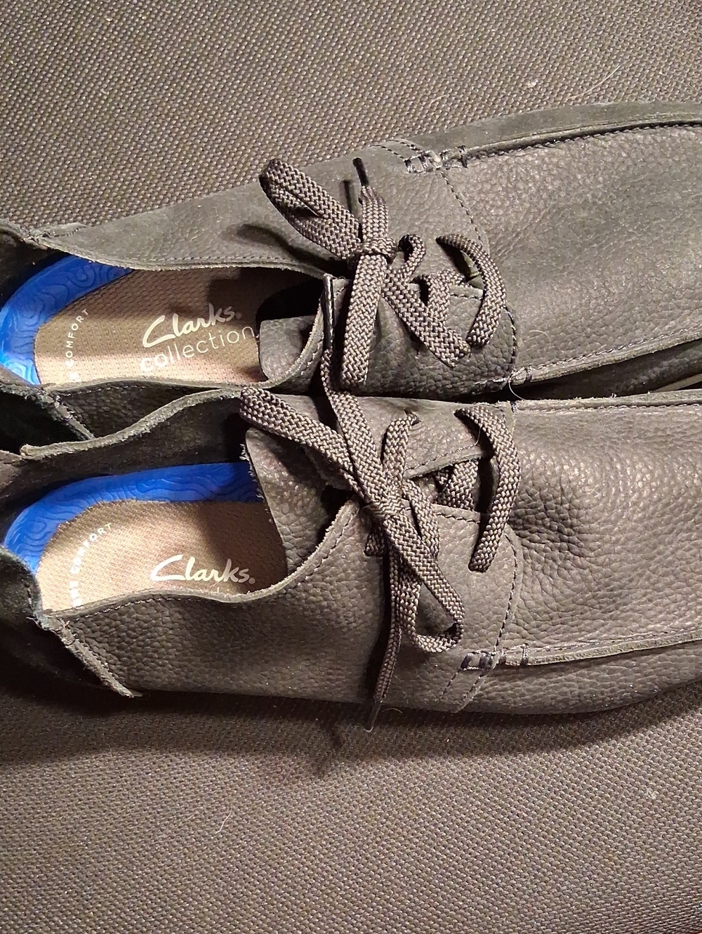 Clarks Collection Men's Gray Suede Casual Lace-Up Shoes - Picture 4 of 8